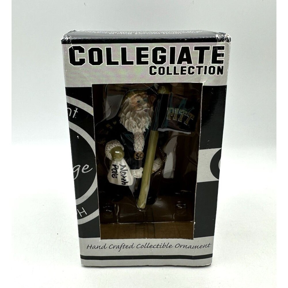 PITT Santa Ornament Collegiate Collection NEW IN BOX